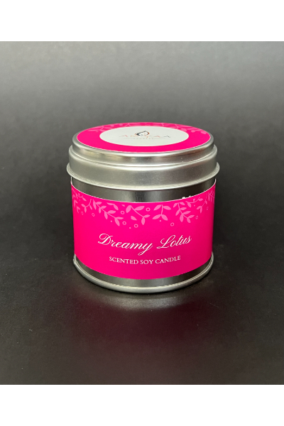 Soy Wax Tin Candle - Dreamy Lotus 